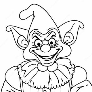 Farverige Killer Klowns I Rummet Farvelaegningsside 109315-46120