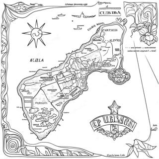 Cuba Kort Farvelaegningssiden 109340-46136