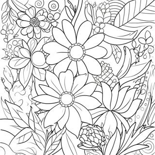 Faerdige Blomster Farvelaegningssiden 109365-46154