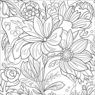Faerdige Blomster Farvelaegningssiden 109365-46156