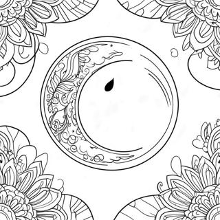 Mystisk Fuld Mane Farvelaegningsside 109495-46262