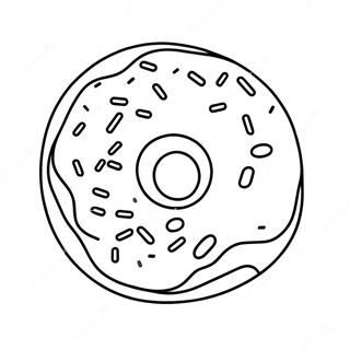 Regnbue Glasur Donut Farvelaegningsside 10975 1071