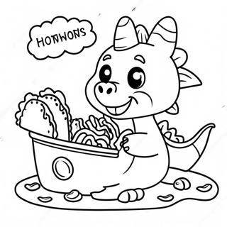 Glad Drage Deler Tacos Farvelaegningsside 109854-46548