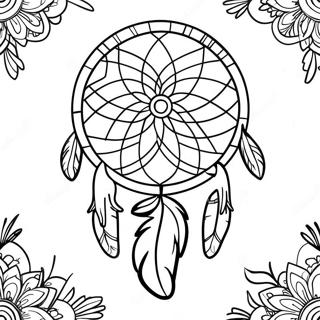 Sjov Farvelaegningsside Med Indiansk Drommefanger 109905-46586