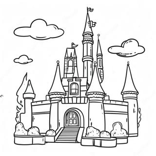 Farverig Legoland Slot Farvelaegningsside 110110-46740
