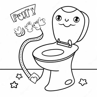 Farverig Farvelaegningsside Til Potty Training Diagram 110727 47222