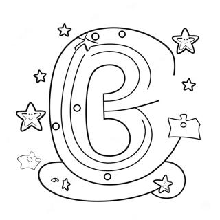 Farverigt Nummer 3 Med Stjerner Farvelaegningsside 111013 47475