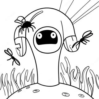 Sjov Enderman Med Et Smil Farvelaegningsside 111271 47670