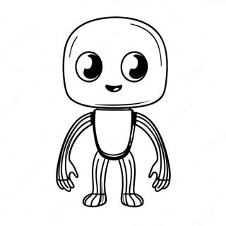 Sjov Enderman Med Et Smil Farvelaegningsside 111271 47671