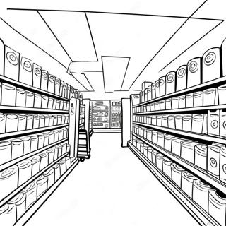 Target Butik Gang Scene Farvelaegningsside 111399-47771