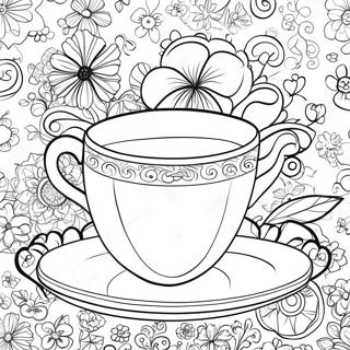 Vintage Te Kop Farvelaegningsside 111452-47814