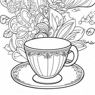 Vintage Te Kop Farvelaegningsside 111452-47815