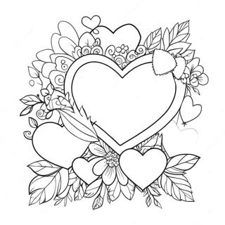 Legesyg Februar Hjerter Farvelaegningsside 111476 47825