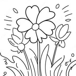 Forarsmaned Marts Blomster Farvelaegningsside 111477 47829