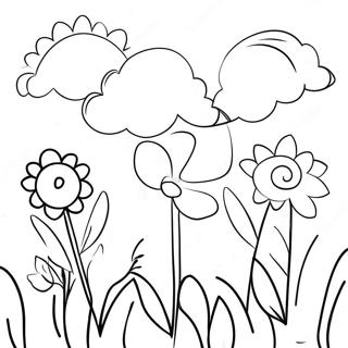 Forarsmaned Marts Blomster Farvelaegningsside 111477 47830