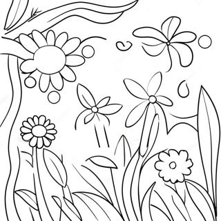 Forarsmaned Marts Blomster Farvelaegningsside 111477 47832