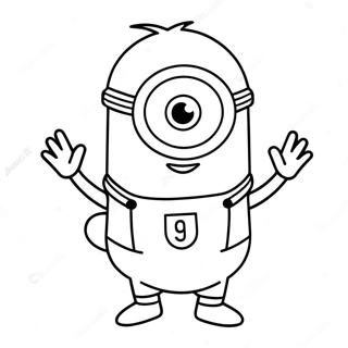 Halloween Minion Farvelaegningsside 111627-47940