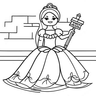 Elegant Lego Prinsesse Farvelaegningsside 111731-48023