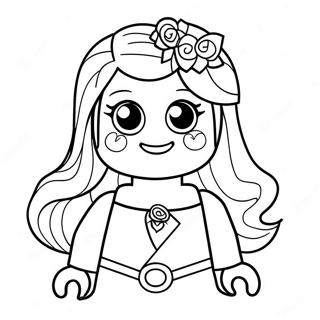 Eventyrlig Lego Prinsesse Farvelaegningsside 111732 48026