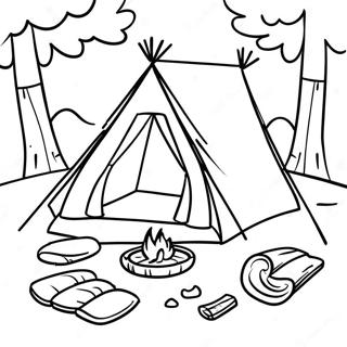 Cub Scout Camping Eventyr Farvelaegningsside 111859-48124