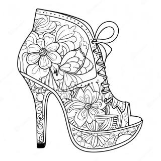 Funky Hojhaelet Sko Farvelaegningsside 112245 48430