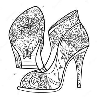 Funky Hojhaelet Sko Farvelaegningsside 112245 48432