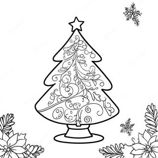 Elegant Farvelaegningsside Med Juletrae 112268-48441