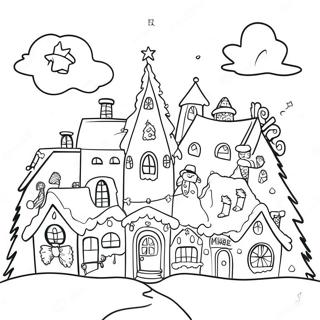 Fantastisk Julelandsby Farvelaegningsside 112500 48633