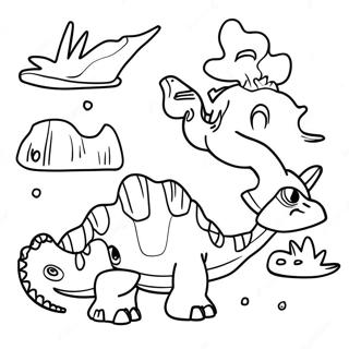 Camp Cretaceous Figurer Farvelaegningsside 112575 48686