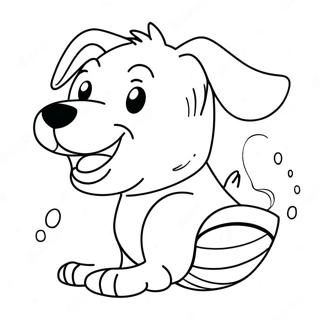 Glad Hund Med Bold Farvelaegningsside 112677 48769