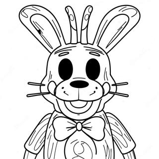 Visnet Bonnie Med Skraemmende Ojne Farvelaegningsside 112936 49089