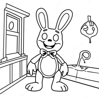 Visnet Bonnie I Et Spogelseshus Farvelaegningsside 112937 49093