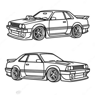 Klassisk Jdm Drift Bil Farvelaegningsside 113091-49207