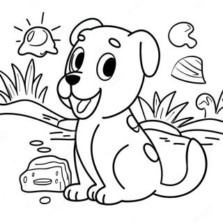 Eventyrlig Pet Simulator X Scene Farvelaegningsside 113166 49265