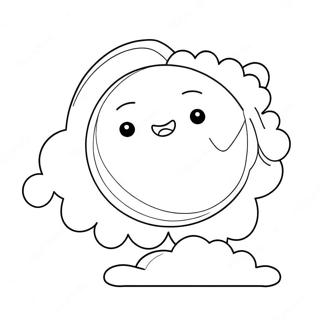 Farvelaegningsside Med Ny Mane Og Skyer 113400-49455