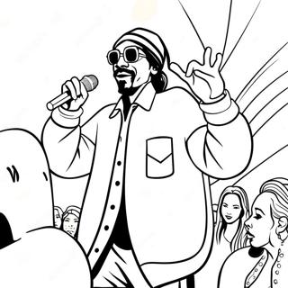 Snoop Dogg Optraeder Pa Scenen Farvelaegningssiden 113529 49554