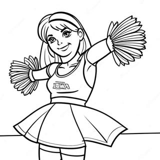 Iowa Hawkeyes Cheerleader Farvelaegningsside 113734 49713