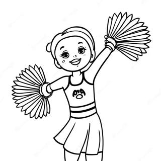 Iowa Hawkeyes Cheerleader Farvelaegningsside 113734 49714