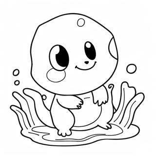 Farverig Vandtype Pokemon Farvelaegningsside 113838 49794