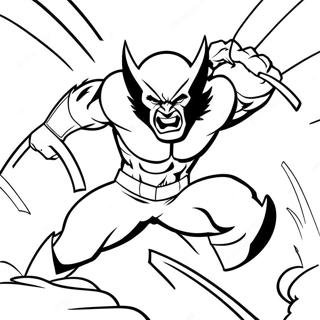 Wolverine Vild Angreb Farvelaegningsside 113990-49901