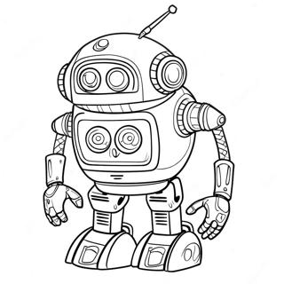 Futuristisk Robot Farvelaegningsside 11426-523