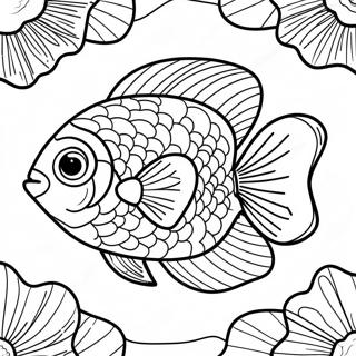 Farverig Tropisk Fisk Farvelaegningsside 114504 50309