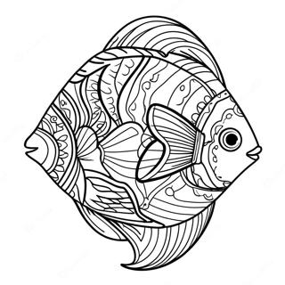 Farverig Tropisk Fisk Farvelaegningsside 114504 50311