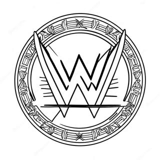 Dynamisk Wwe Logo Farvelaegningsside 114607-50385