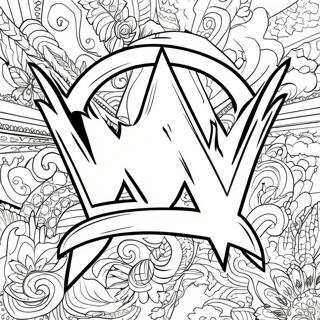 Wwe Logo Farvelaegningsside 114659 50426