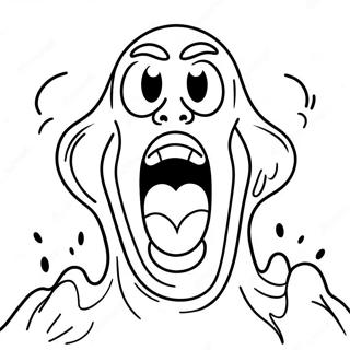 Sjovt Skrig Ansigt Farvelaegningsside 114711 50466