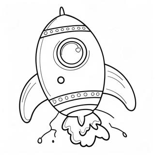 Farvelaegningsside Med Farverig Raketopsendelse 114942-50641