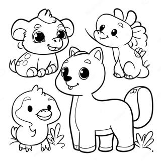 Sode Argentinske Dyr Farvelaegningsside 114969 50667