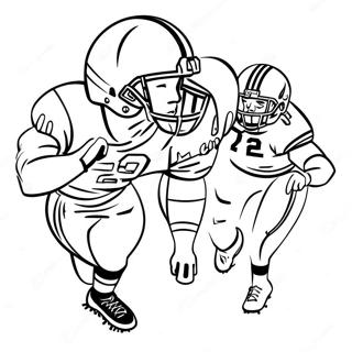 Cleveland Browns Spillere I Aktion Farvelaegningsside 114996-50689