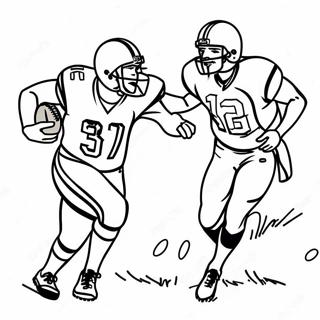 Cleveland Browns Spillere I Aktion Farvelaegningsside 114996-50691